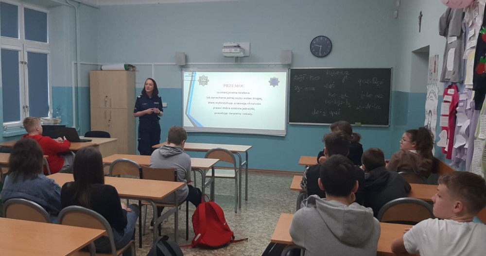 Spotkanie z uczniami w Skrzeszewie