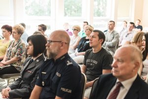 Otwarcie konferencji - insp. Anna gołąbek i ml. insp. R. Rodziewicz