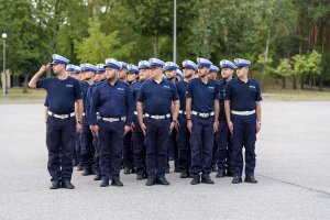 Pododdział słuchaczy kursu specjalistycznego w zakresie ruchu drogowego