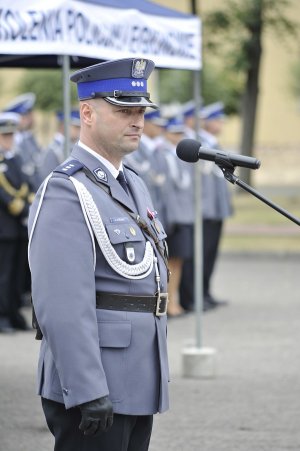 Dowódca uroczystości kom. Artur Duszak