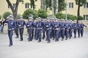 Pododdział słuchaczy kursu specjalistycznego w zakresie ruchu drogowego