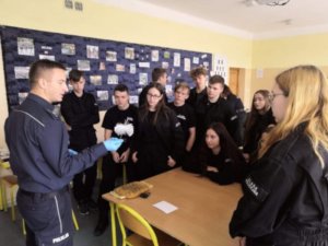 Spotkanie z młodzieżą klas policyjnych
