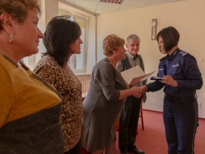 Uroczyste podziękowanie za lata pracy w Centrum Szkolenia Policji.