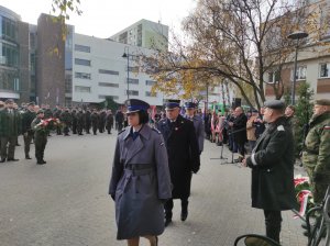 Delegacja CSP podczas obchodów Święta Niepodległości w Legionowie