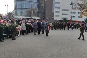 Delegacja CSP podczas obchodów Święta Niepodległości w Legionowie