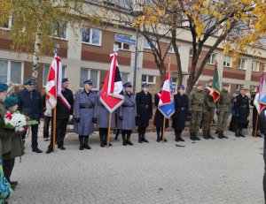 Delegacja CSP podczas obchodów Święta Niepodległości w Legionowie